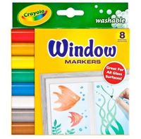图片 8色可水洗柜窗装饰专用水彩笔 8ct. Window Markers