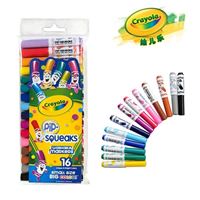 图片 Crayola绘儿乐 16色可水洗短杆粗头马克笔58-8703