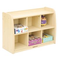 图片  淘乐自然6格柜-木色   KB1-MTD022W-30 Safety Toddlers 6 Compartment Cabinet